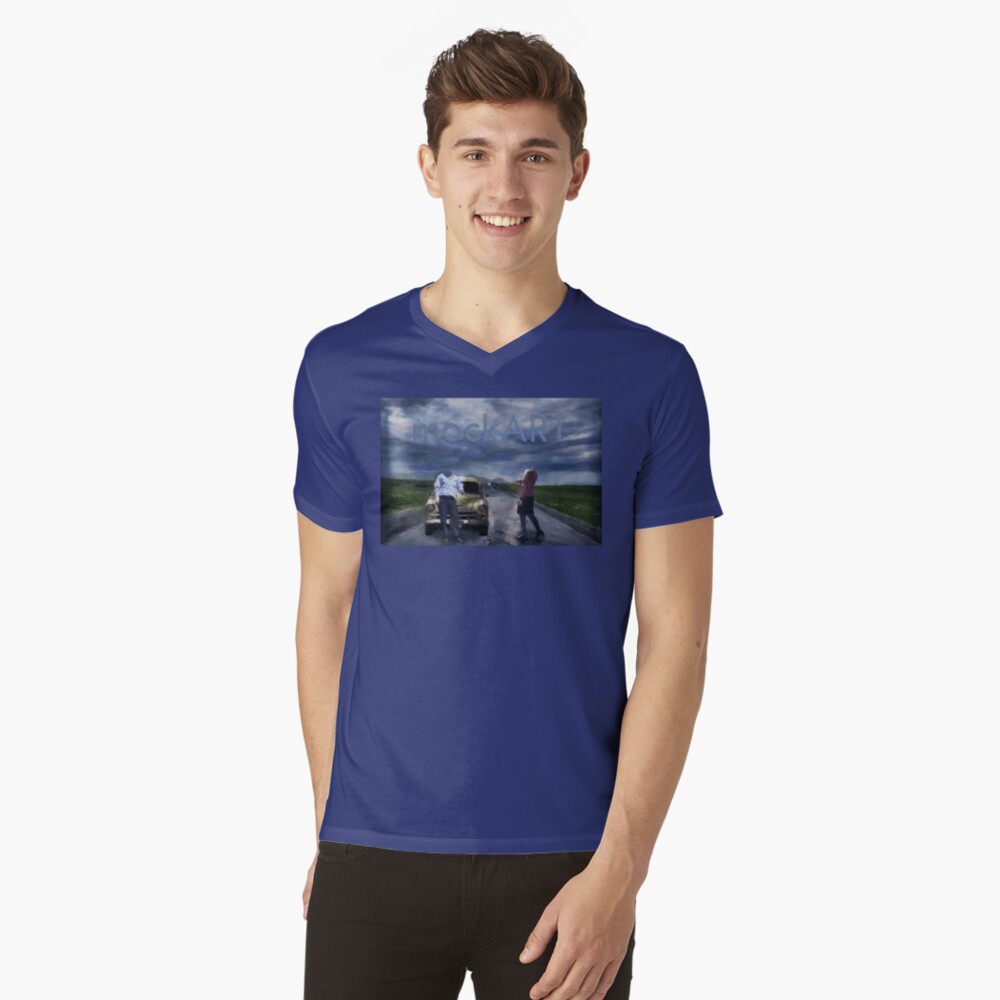 Item preview, V-Neck T-Shirt designed and sold by mockART.