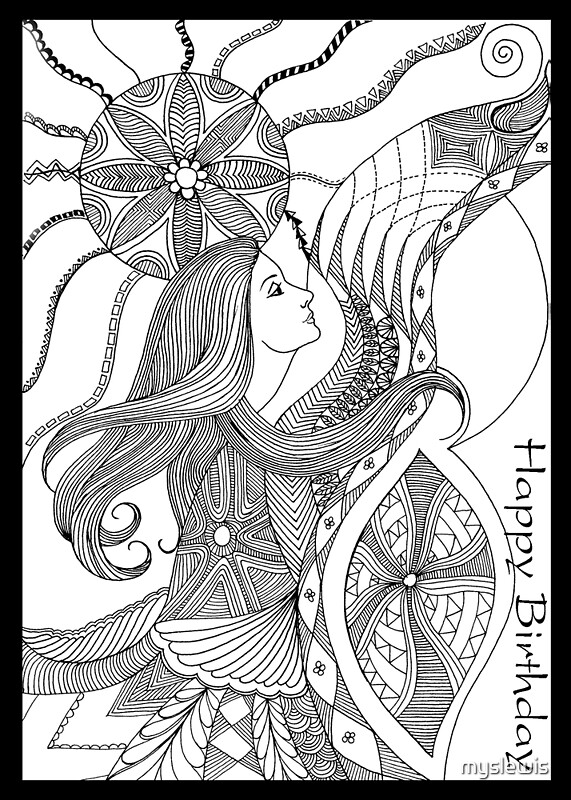 "lady doodle" by myslewis | Redbubble