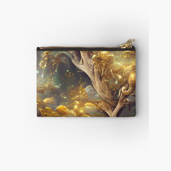 Item preview, Beautiful Golden WonderTree in the Galaxy | Artificial Intelligence generated Art designed and sold by StudioMoesker.