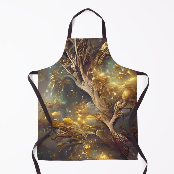 Item preview, Beautiful Golden WonderTree in the Galaxy | Artificial Intelligence generated Art designed and sold by StudioMoesker.