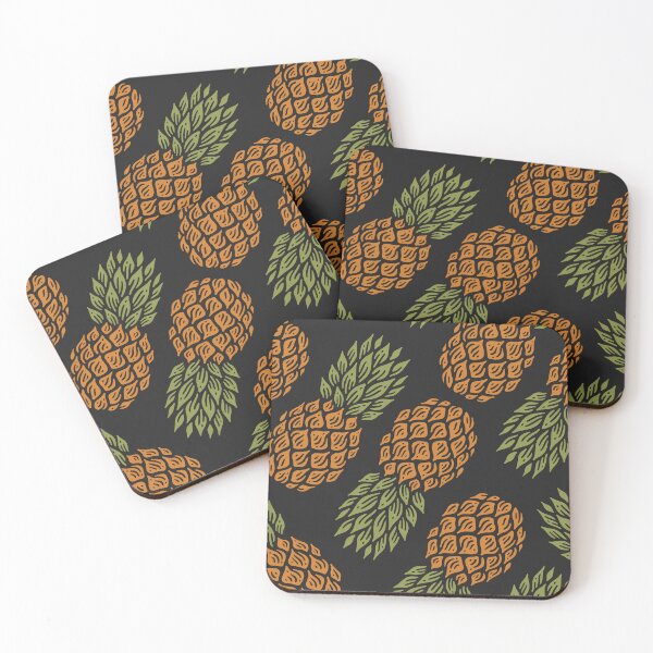 Item preview, Seamless pattern of pineapple design designed and sold by NOorYES.