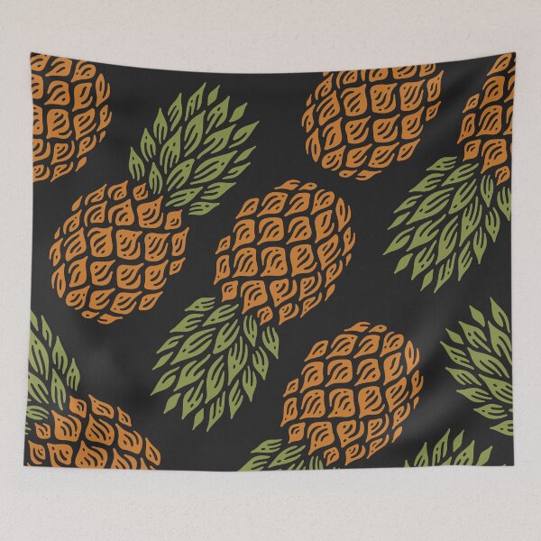 Item preview, Seamless pattern of pineapple design designed and sold by NOorYES.