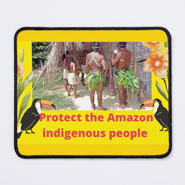 Item preview, Save the Amazon rainforest indigenous people designed and sold by ArtistRebeccaLS.