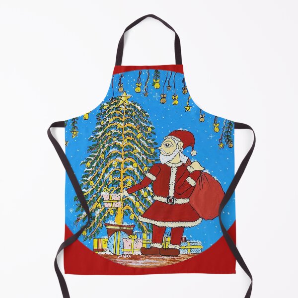Item preview, Christmas santa Indian folk art style, Phad painting, watercolor painting designed and sold by gopalpjoshi.