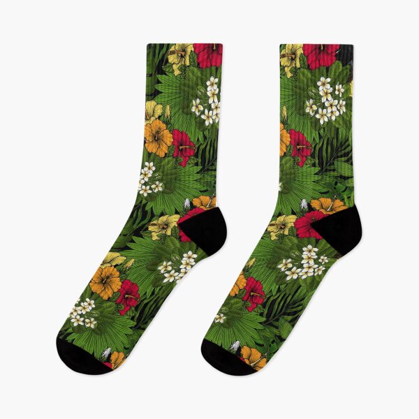 Item preview, Toucans amd tropical flora, green, yellow, red and orange designed and sold by Katerina Mitkova Kirilova.