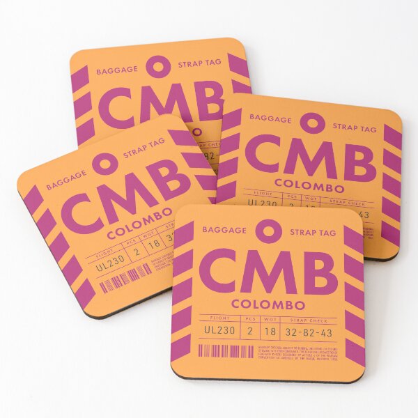 Item preview, Luggage Tag D - CMB Colombo Sri Lanka designed and sold by VoodooCircus.