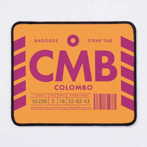 Item preview, Luggage Tag D - CMB Colombo Sri Lanka designed and sold by VoodooCircus.