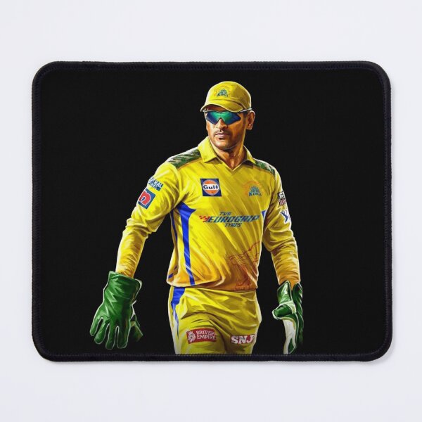 Item preview, Ms Dhoni Chennai Super Kings Portrait - IPL 2023 designed and sold by Dip-Art.