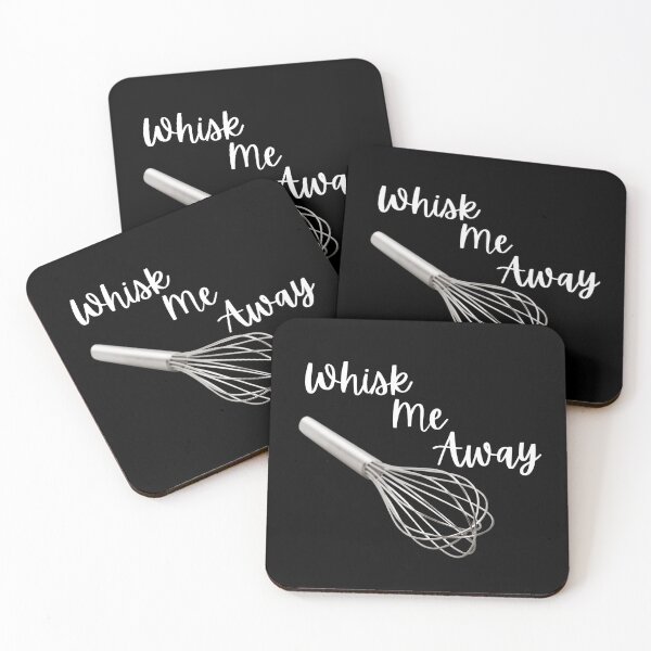 Item preview, Whisk Me Away White Script designed and sold by joysandone.