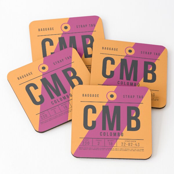 Item preview, Luggage Tag E - CMB Colombo Sri Lanka designed and sold by VoodooCircus.