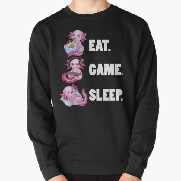 Item preview, Eat Game Sleep - Cute Axolotl great gift idea designed and sold by ZadzeneaArt.