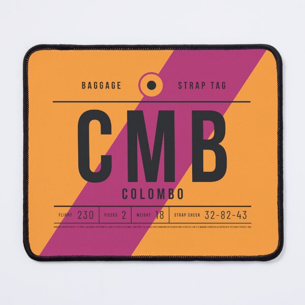 Item preview, Luggage Tag E - CMB Colombo Sri Lanka designed and sold by VoodooCircus.