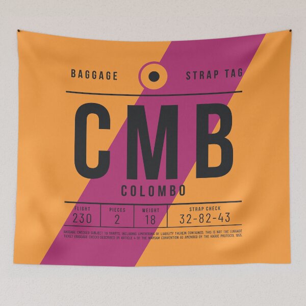 Item preview, Luggage Tag E - CMB Colombo Sri Lanka designed and sold by VoodooCircus.