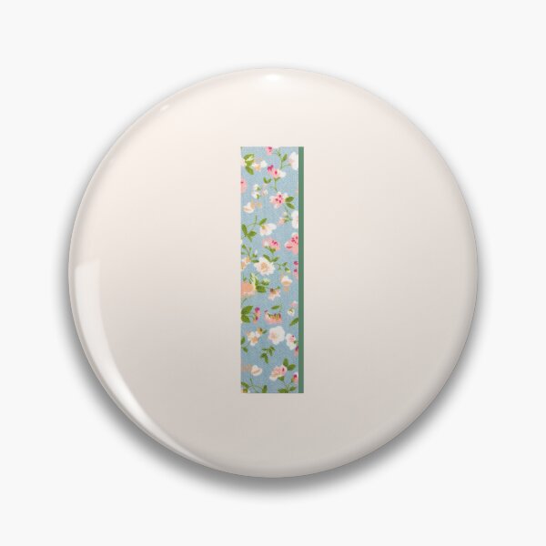 Item preview, Letter I Initial Blue Floral Print designed and sold by Thatgirlemu.