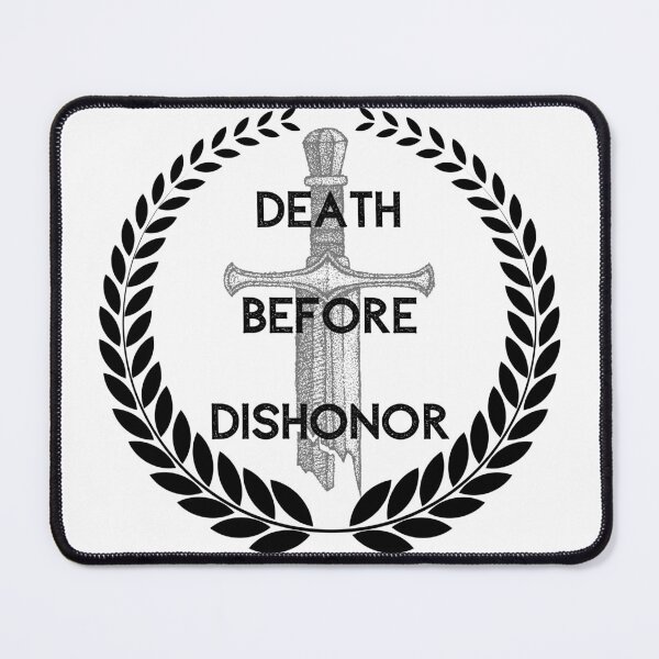 Item preview, Death Before Dishonor Laurel Crown designed and sold by AgeOfHeroes.