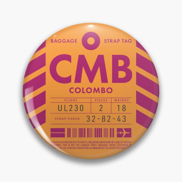 Item preview, Luggage Tag D - CMB Colombo Sri Lanka designed and sold by VoodooCircus.