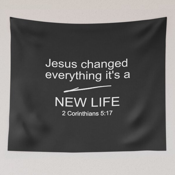 Item preview, Christian Design - It's a New Life - 2 Corinthians 5 verse 17 designed and sold by simplydesignart.