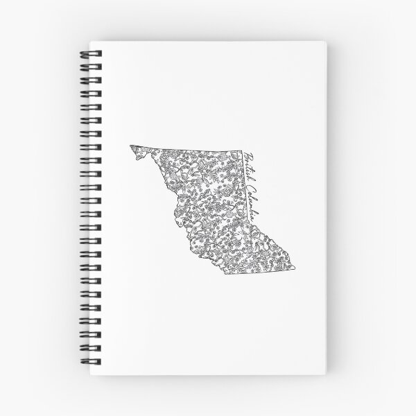 Item preview, Floral British Columbia Province Outline designed and sold by fourstrokes.