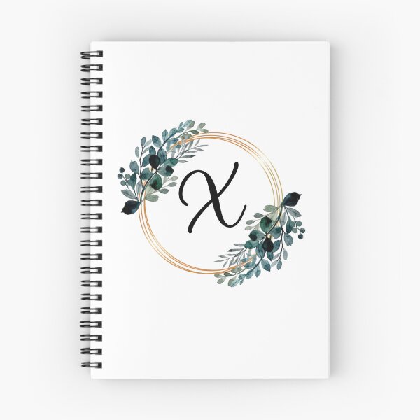 Item preview, Monogram Letter X | Laurels with Gold Borders designed and sold by JustSeasons.