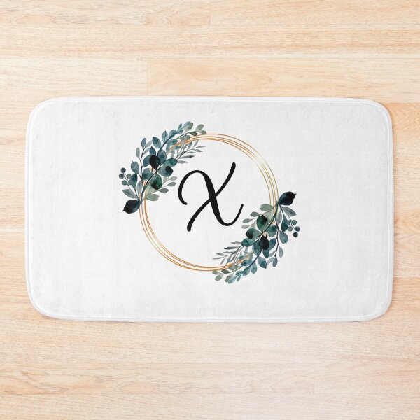 Item preview, Monogram Letter X | Laurels with Gold Borders designed and sold by JustSeasons.