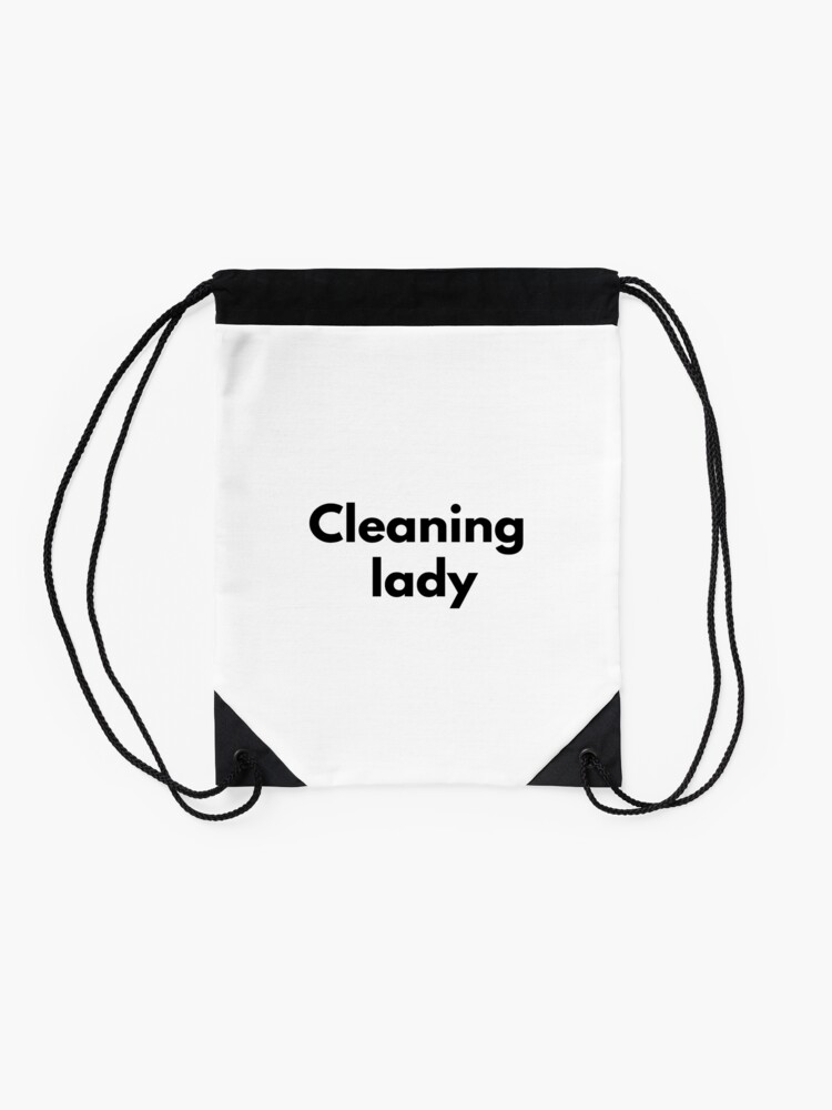 Thumbnail 2 of 3, Drawstring Bag, Cleaning lady designed and sold by Djordje-Gavric.