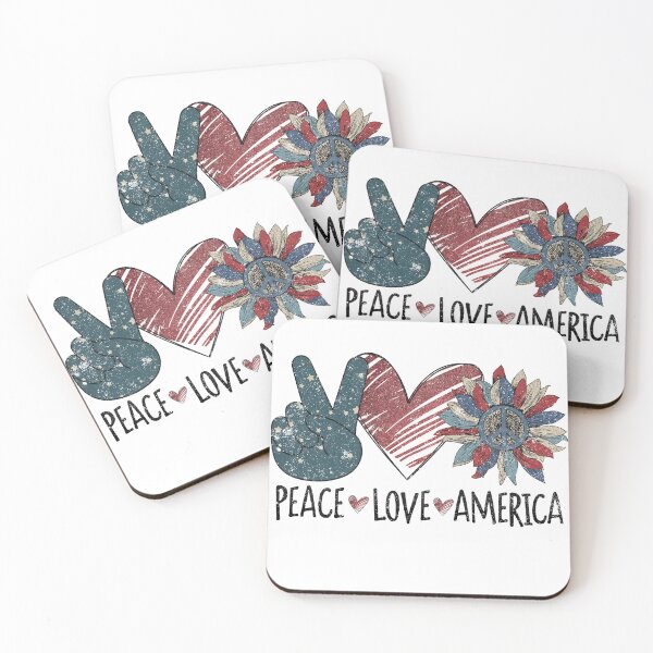 Item preview, Peace Love America Sticker designed and sold by csdesignco.