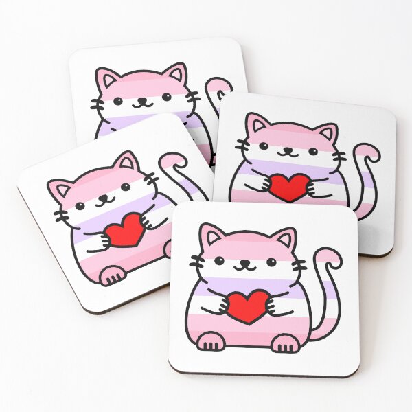 Item preview, Pomosexual Pride Flag Kitty designed and sold by ilexdesigns.