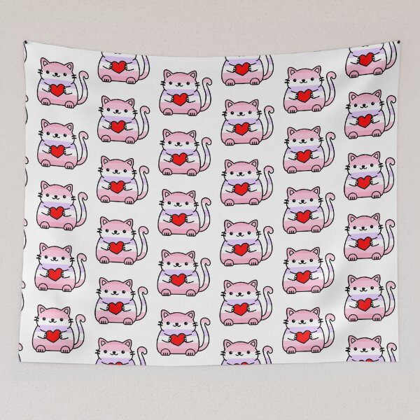 Item preview, Pomosexual Pride Flag Kitty designed and sold by ilexdesigns.