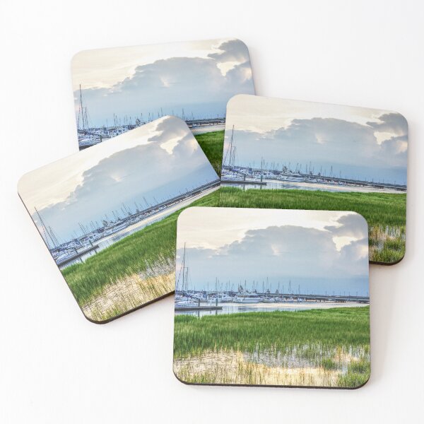 Item preview, Charleston Harbor Boats Sunset Vertical designed and sold by mljdwhite.