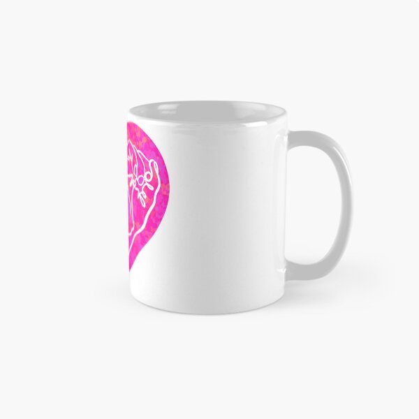 Item preview, Hands heart line drawing in pink designed and sold by SibMa.