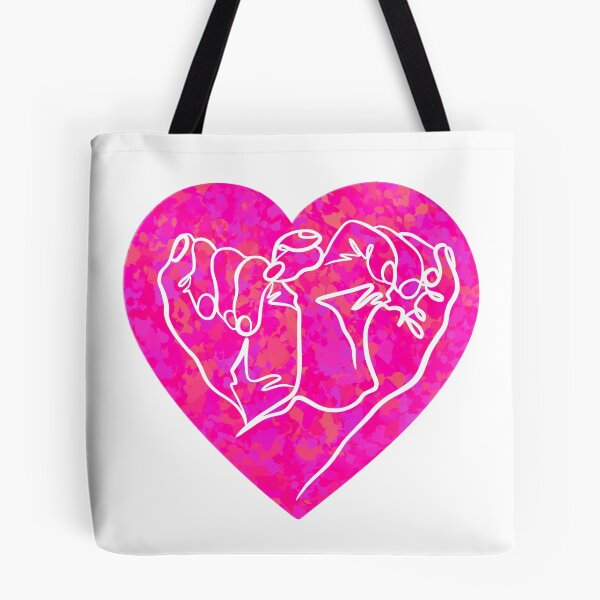 Item preview, Hands heart line drawing in pink designed and sold by SibMa.
