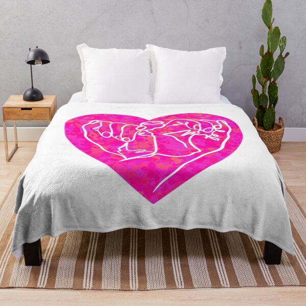 Item preview, Hands heart line drawing in pink designed and sold by SibMa.