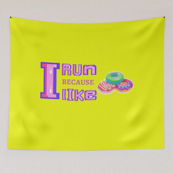 Item preview, I Run Because I Like Donuts designed and sold by Soft Strength Studio.