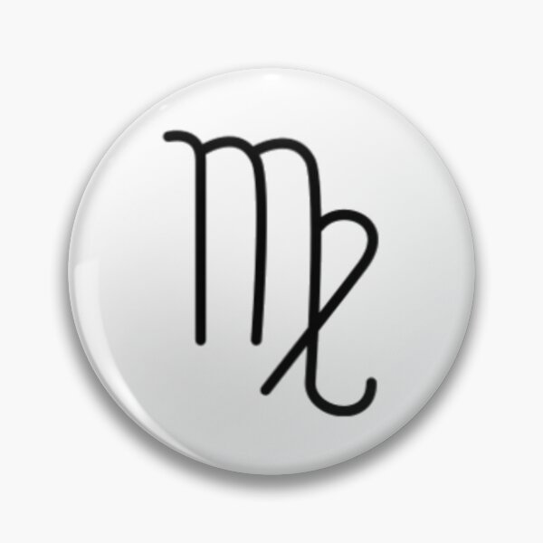 Item preview, The black Virgo symbol designed and sold by Wavytarot.