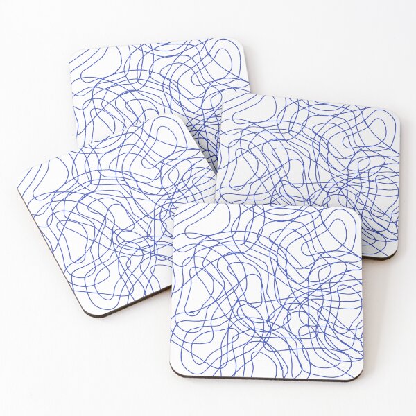Item preview, Blue Irregular abstract grid pattern. designed and sold by Giree07.