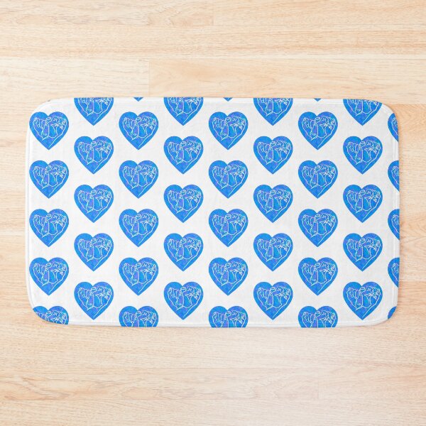 Item preview, Hands line drawing in blue heart designed and sold by SibMa.