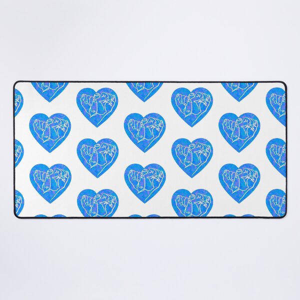 Item preview, Hands line drawing in blue heart designed and sold by SibMa.