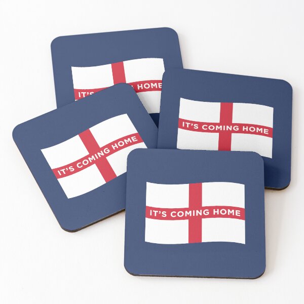 Item preview, It's Coming Home England Wave Flag (On Blue) designed and sold by STUDIO-72.