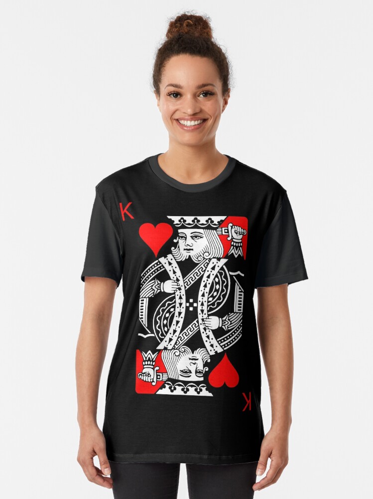 King Of Hearts Red And Black T Shirt By Impactees Redbubble