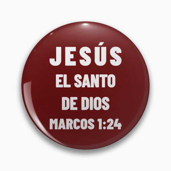 Item preview, Mark 1:24 Jesus Holy One of God Spanish Bible Verse designed and sold by NombresDeJesus.