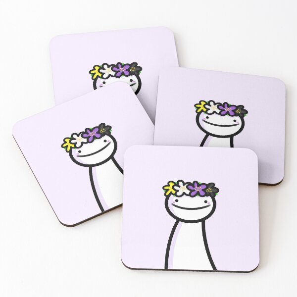 Item preview, Dream blob with a nonbinary flower crown  designed and sold by Vixydraws.