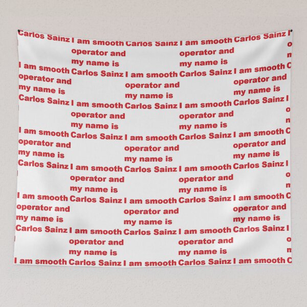 Item preview, F1 Smooth operator Carlos Sainz Ferrari    designed and sold by FlashyGrain.