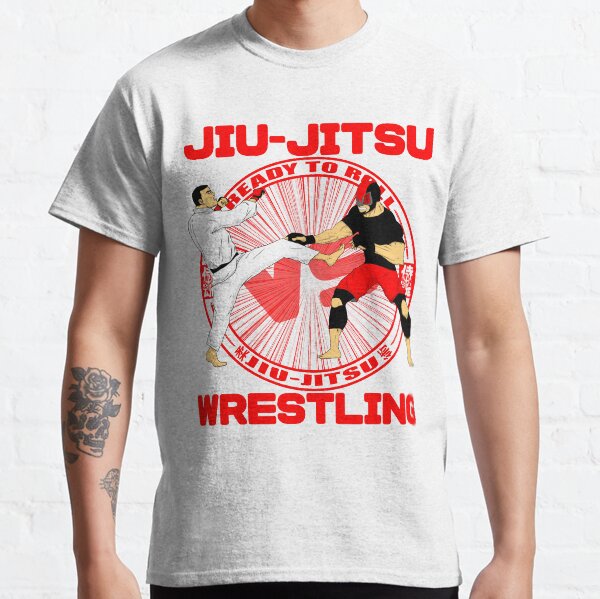 Jiu Jitsu vs Wrestling T-Shirt. Classic T-Shirt