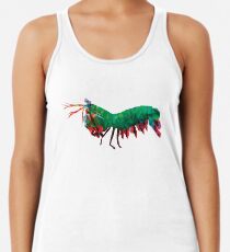 Geometric Abstract Peacock Mantis Shrimp Women's Tank Top