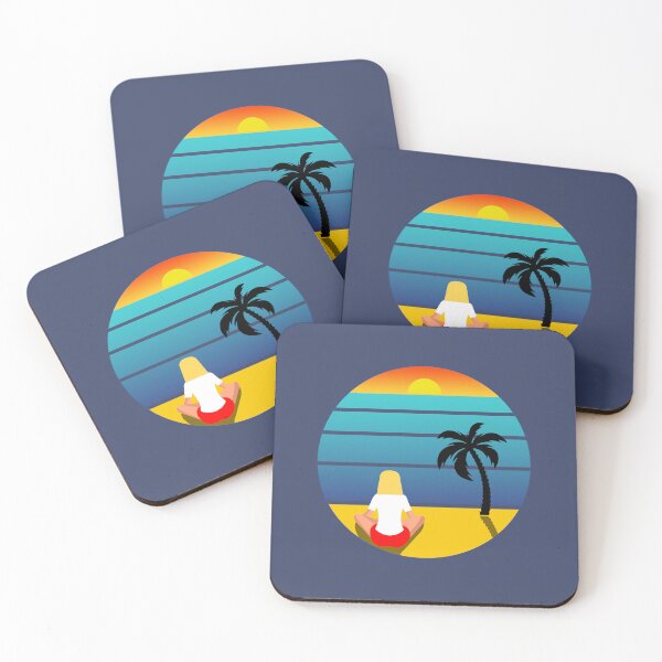 Item preview, Woman on a beach watching the sunset v2 designed and sold by Twenty Twenty Visions.
