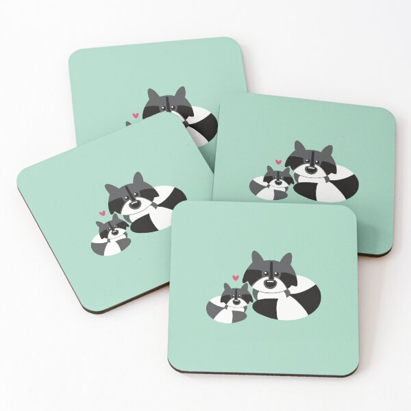 Item preview, Cute Raccoons designed and sold by HayleyHalo.