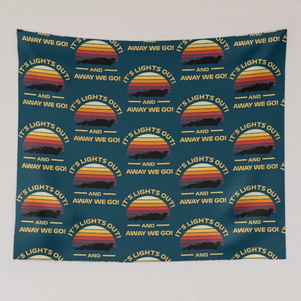 Item preview, Formula one Retro Sunset Design - It_s lights out and away we go    designed and sold by FlashyGrain.