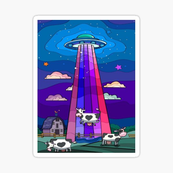 Funny Caw || Alien || Alian || Funny Alien || Extra Terrestrial || Futuristic || Sticker