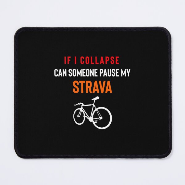 Item preview, If I Collapse Pause My Strava Sticker designed and sold by laureljusjv.
