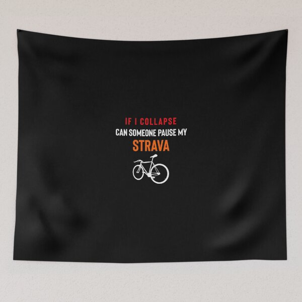 Item preview, If I Collapse Pause My Strava Sticker designed and sold by laureljusjv.